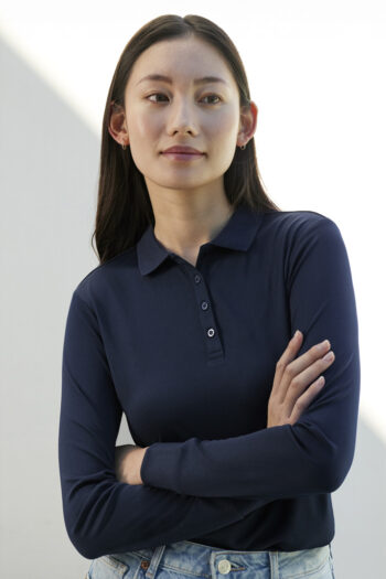 Womens Action Long Sleeve Polo